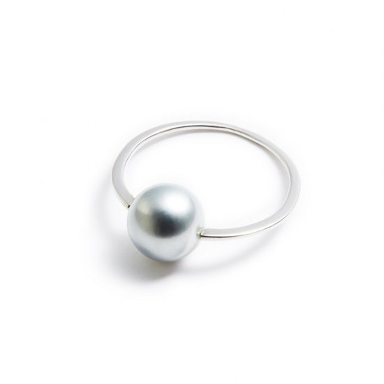 anorexia ring / pearl【silver】
