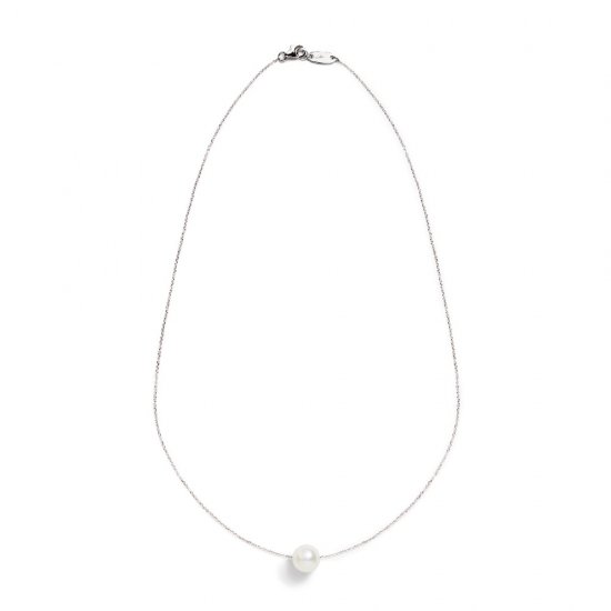 spinster necklace/ pearl 【white】