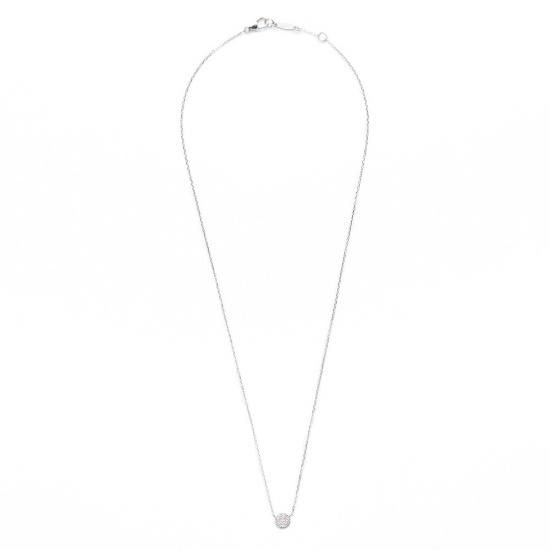 flat charm necklace / full moondiamond