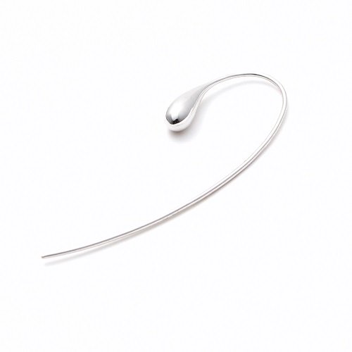 drip long pierced earring