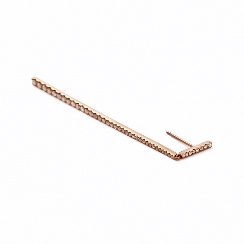 anorexia long line pierced earring