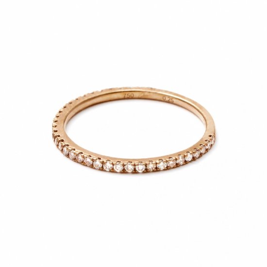 4/5 eternity ring / browndiamond