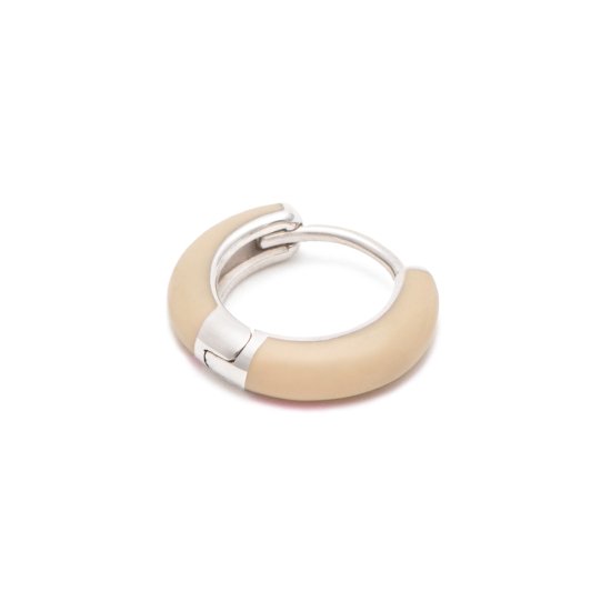 color hoop pierced earring / small 【HADA】