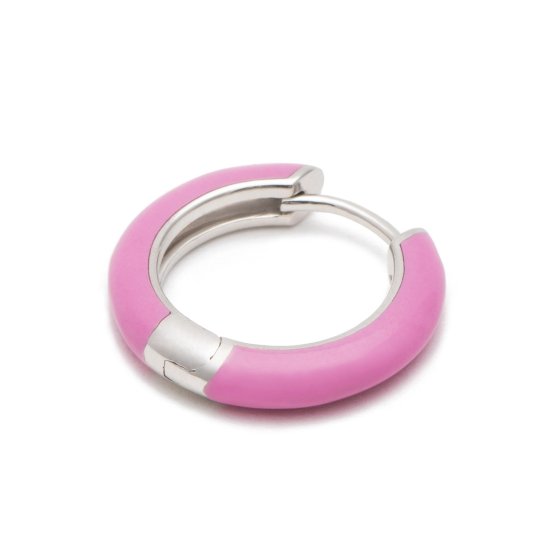 color hoop pierced earring / medium 【UME】