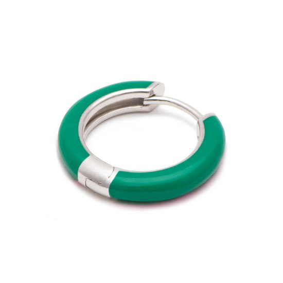 color hoop pierced earring / medium 【MACCHA】