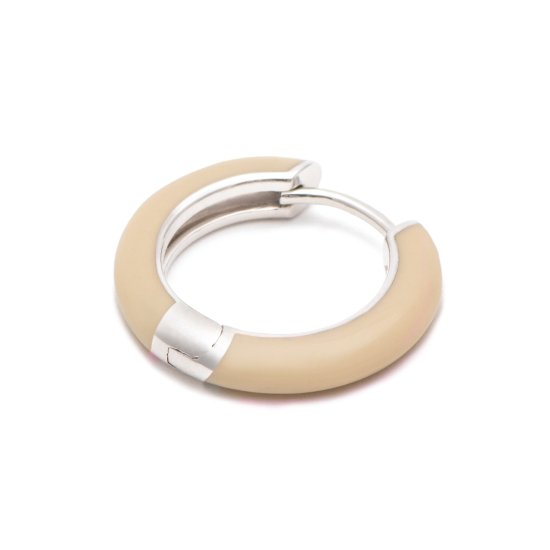 color hoop pierced earring / medium HADA