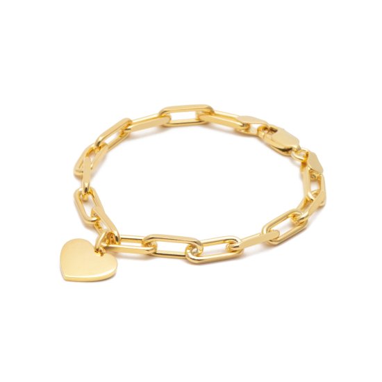 love charm chain bracelet
