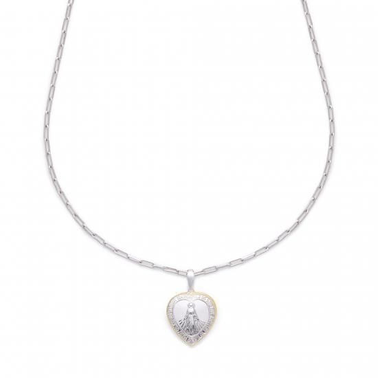 mary heart necklace / thick - oeau online shop