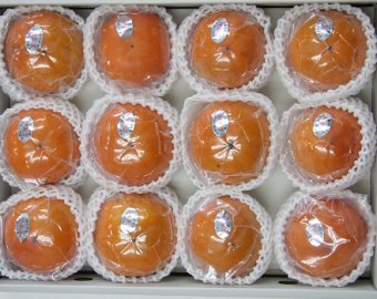 九度山の冷蔵富有柿：2L 12個入り 画像