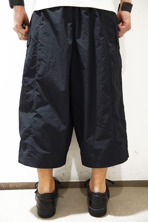DEVOA（デヴォア） Wide cropped pants shrink cotton nylon PTF-OCN