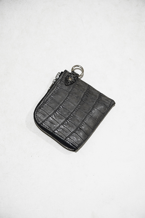 バックラッシュ クロコ墨染めコインケース / グレー ¥63,800 税込- バックラッシュ クロコ墨染めコインケース / グレー ¥63,800 税込-