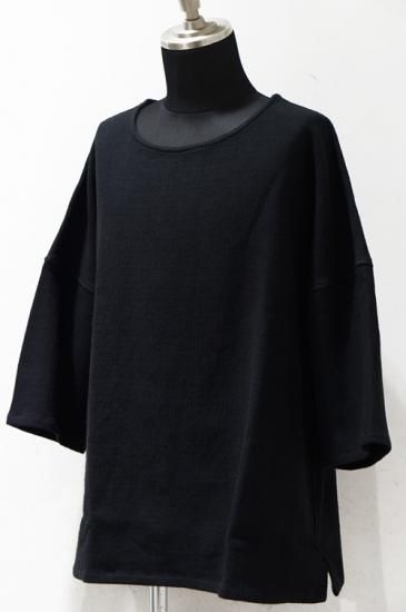 バックラッシュ　リネンサルエルパンツ　黒　リネン ISAMU KATAYAMA BACKLASH - へリンボンリネン サルエルイージー