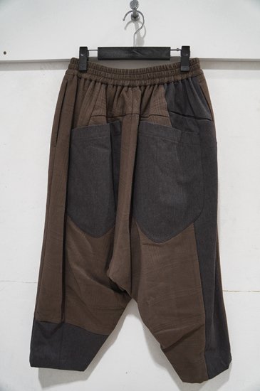 DEVOA（デヴォア） PTK-SWAR Relaxed pants Dobby cotton ドロップクロッチクロップドパンツ ドビーコットン