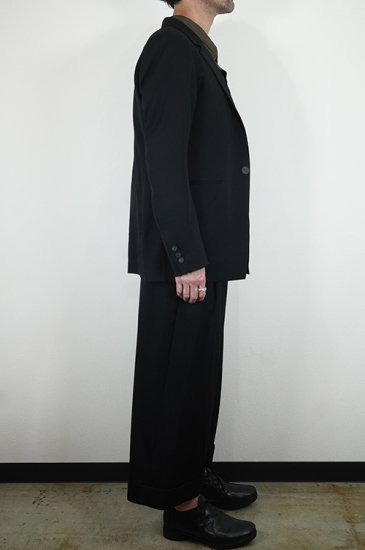 DEVOA（デヴォア） PTI-NGHC Baggy cropped pants wool gabardine バギークロップドパンツ ウールギャバジン