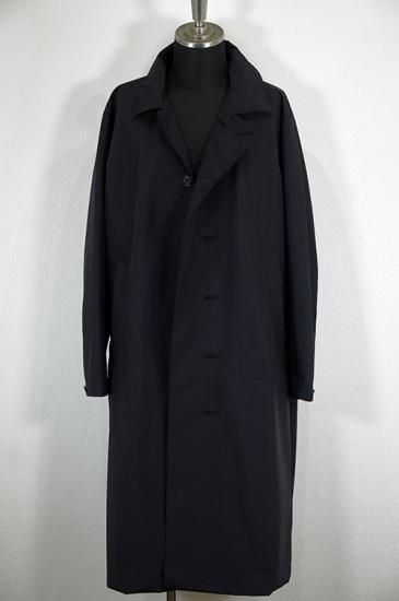 サガミンク　ブラック　ロングコート STRUM（ストラム） スリーレイヤー防水タスランタフタバイカー