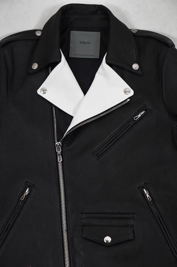 strum様 STRUM（ストラム） 白鞣し×黒染めディアスキン2トーンダブル