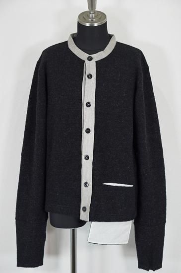 「最終価格」KLASICA クラシカ カーディガン KLASICA（クラシカ） Cleric 2tone Cardigan BLACK DOG BOLD 25F