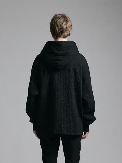 【美品】The viridi-anne レザーパーカー　サイズ2 The Viridi-anne（ザ ヴィリジアン） PUFFER JERSEY HOODIE