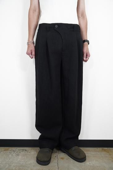 DEVOA Jodhpurs Pants Wool Gabardine サイズ2 DEVOA（デヴォア） PTJ-BHKB Baggy pants Linen virgin wool