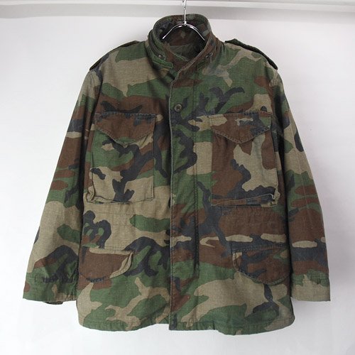 【Sエクストラショート　】 M-65 フィールドジャケット　ウッドランドカモ  米軍実物 古着 (sale商品)