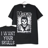 (M) ミスフィッツ　I want your skulls Tシャツ(新品)【メール便可】