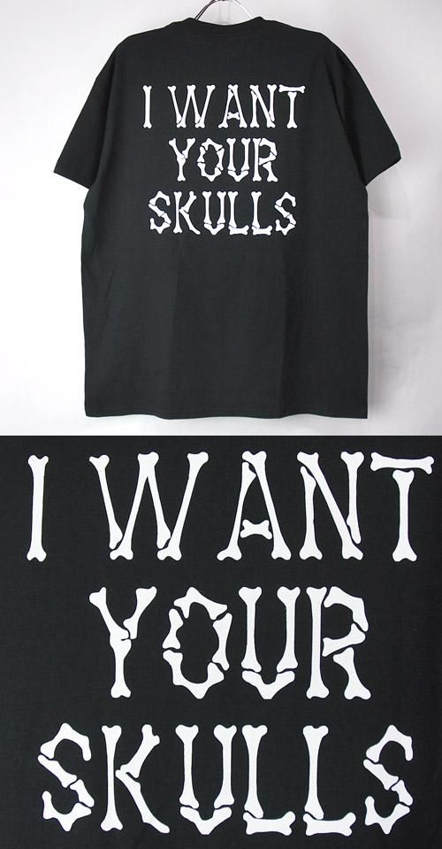 L) ミスフィッツ I want your skulls Tシャツ MISFITS 古着屋