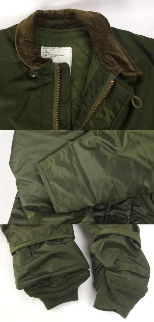 お取り寄せ】 米軍 実物 ナイロンデッキジャケット+パンツ 個人装備