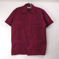 (BUR/XL) Chic Elegant  キューバシャツ(新品) 【メール便可】
