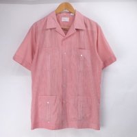Guayabera キューバシャツ ストライプ　古着　【メール便可】(sale商品)
