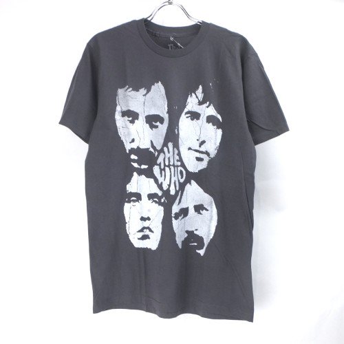 M) フー THE WHO DISTRESSED 4 FACES Tシャツ 古着屋 hooperdoo バンド
