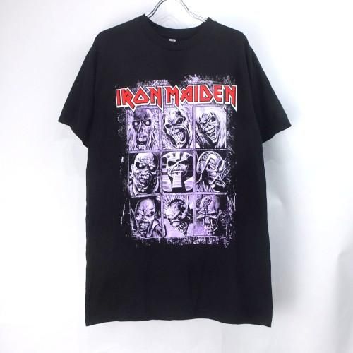 USA古着アイアンメイデン Tシャツ⭐︎ バンド XLフェードブラック短丈ボックス USA古着アイアンメイデン Tシャツ⭐︎ バンド XLフェード