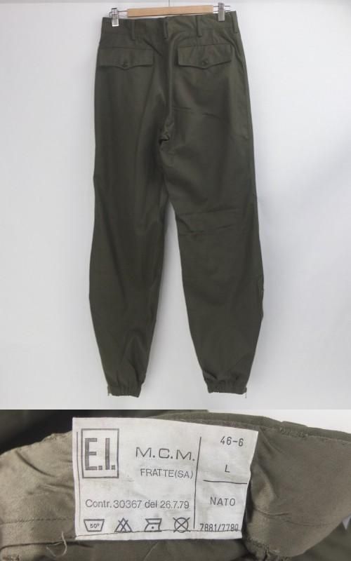 専用 古着 イタリア軍 ミリタリーカーゴパンツ カーキ イタリア軍