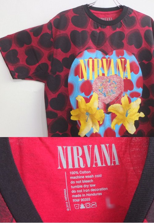 割引コー ベンツ様　nirvana heart shaped box tシャツ Tシャツ/カットソー(半袖/袖なし)