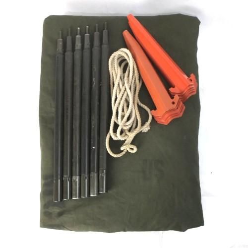 米軍 Us パップテント セット 36 シートx2 ポールx6 ペグx10 1966年実物 古着屋 Hooperdoo その他小物 古着通販