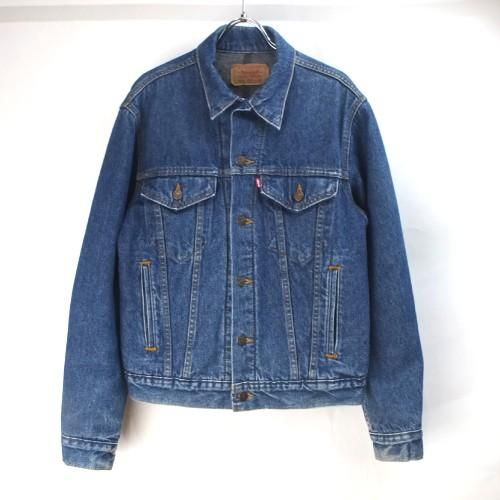 サイズ50【USA製】90s levi's 70506 デニムジャケット 裏地ブランケット