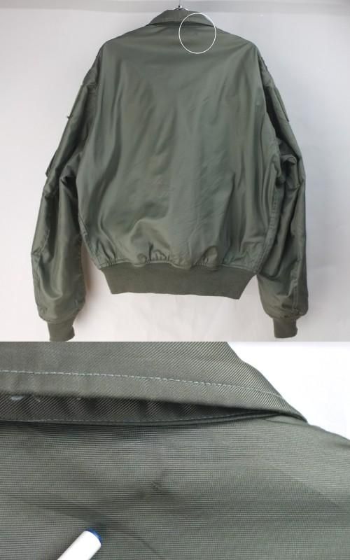 タ*ン様 米軍　CWU-36　フライトジャケット　長袖　ブルゾン　古着　セージグ タ*ン様 米軍 CWU-36 フライトジャケット 長袖 ブルゾン 古着