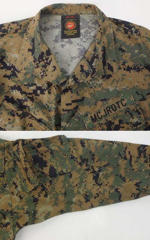 米軍 USMC ウッドランドマーパット カモ ミリタリーシャツ 米軍 USMC ウッドランドマーパット カモ ミリタリーシャツ