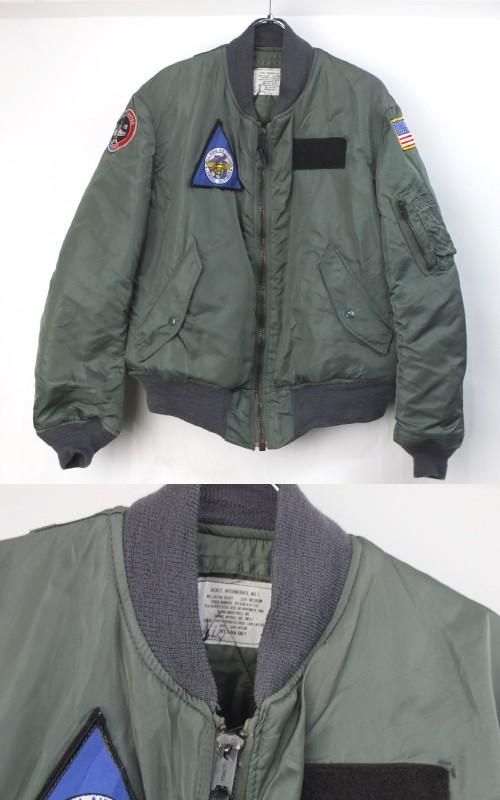 MA-1 ジャケット 最終型 MEDIUM 背中パッチ 米軍 実物 古着屋