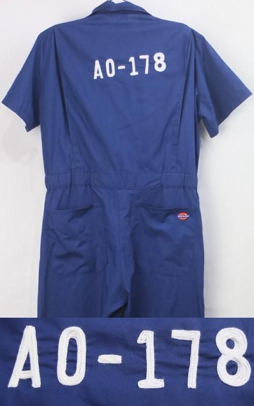 美品【Dickies/ディッキーズ】つなぎ　半袖　ヴィンテージ　80s 古着 楽天市場】古着 Dickies ディッキーズ 80s 白タグ つなぎ 38