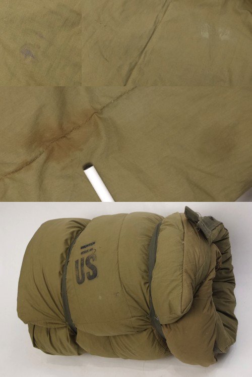 米軍 スリーピングバッグ マウンテン M-1949 ダウン羽毛 寝袋 67年 