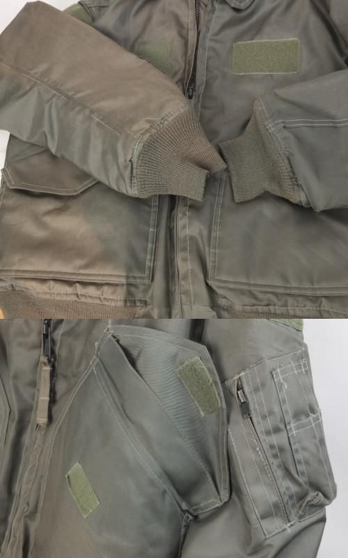 フライトジャケット CWU 45 /P MEDIUM 色ヤケ・ムラ 米軍 実物