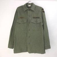 米軍　コットンサテン　ユーティリティシャツ　70’s 実物　PEASLEY