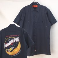 ディッキーズ　半袖　ワークシャツ　 MOONPIE　バックプリント　【メール便可】