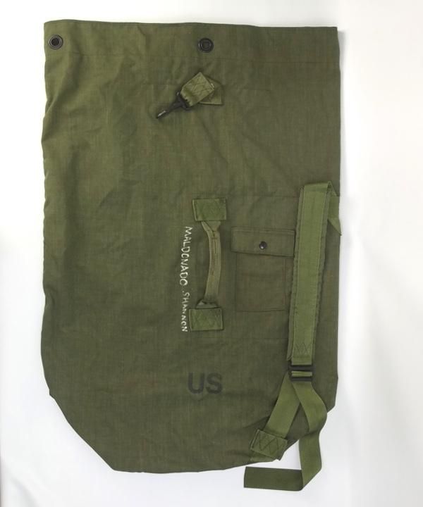 米軍 ダッフルバッグ ナイロン ダブルストラップ 古着屋 米軍 ダッフルバッグ ナイロン ダブルストラップ 古着屋