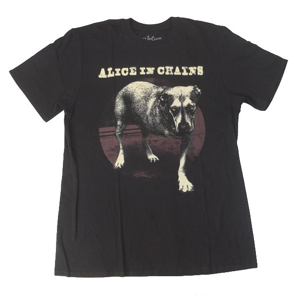 (L) アリスインチェインズ　ALICE IN CHAINS THREE LEGGED DOG  Tシャツ 新品 オフィシャル【メール便可】