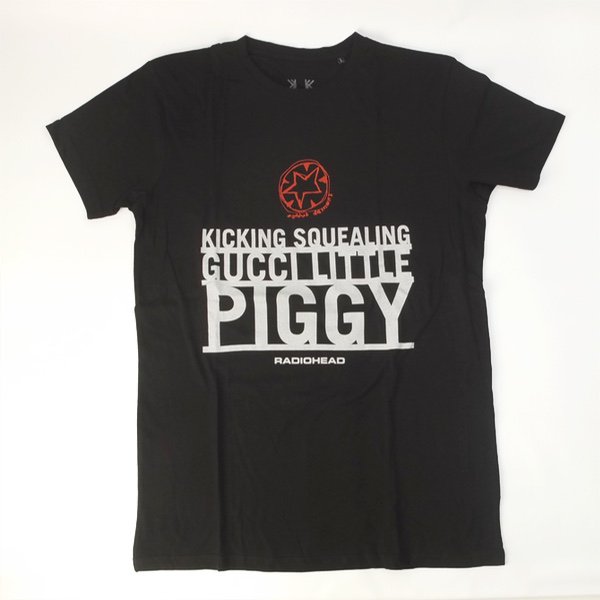 (L) レディオヘッド RADIOHEAD GUCCI PIGGY  Tシャツ 新品 オフィシャル【メール便可】
