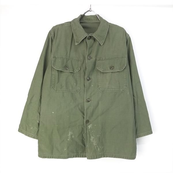 米軍 ユーティリティシャツ 後期筒袖タイプ ペンキ 60年代実物 米軍 ユーティリティシャツ 後期筒袖タイプ ペンキ 60年代実物