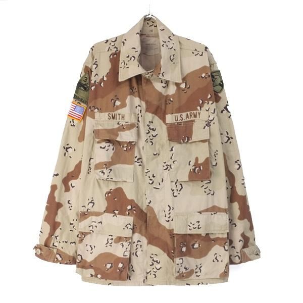米軍 チョコチップ6C デザートカモ BDU シャツジャケット MR 90s 米軍 チョコチップ6C デザートカモ BDU シャツジャケット MR 90s