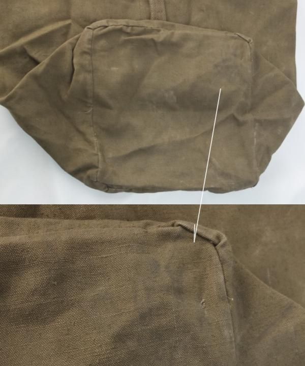 フランス軍 実物 ダッフルバッグ リネン フランス軍50-60's コットンリネン ダッフルバッグ ミリタリー