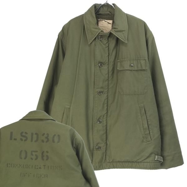 米軍 USN A-2 デッキジャケット L 60's 実物 ジップ難あり 古着 米軍 USN A-2 デッキジャケット L 60's 実物 ジップ難あり 古着